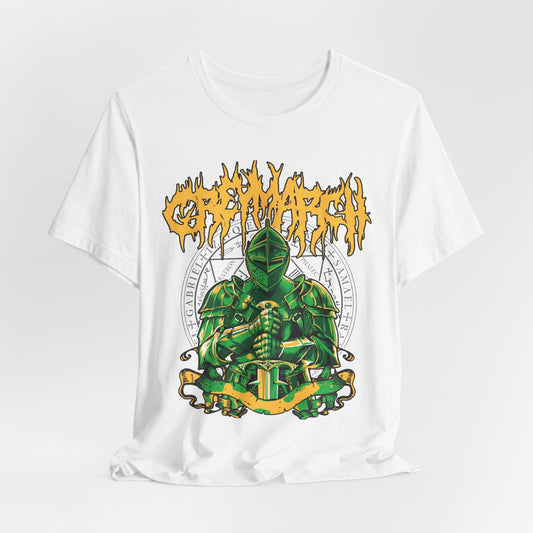 Green Knight Graphic T‑Shirt — Medieval Armor Illustration Tee