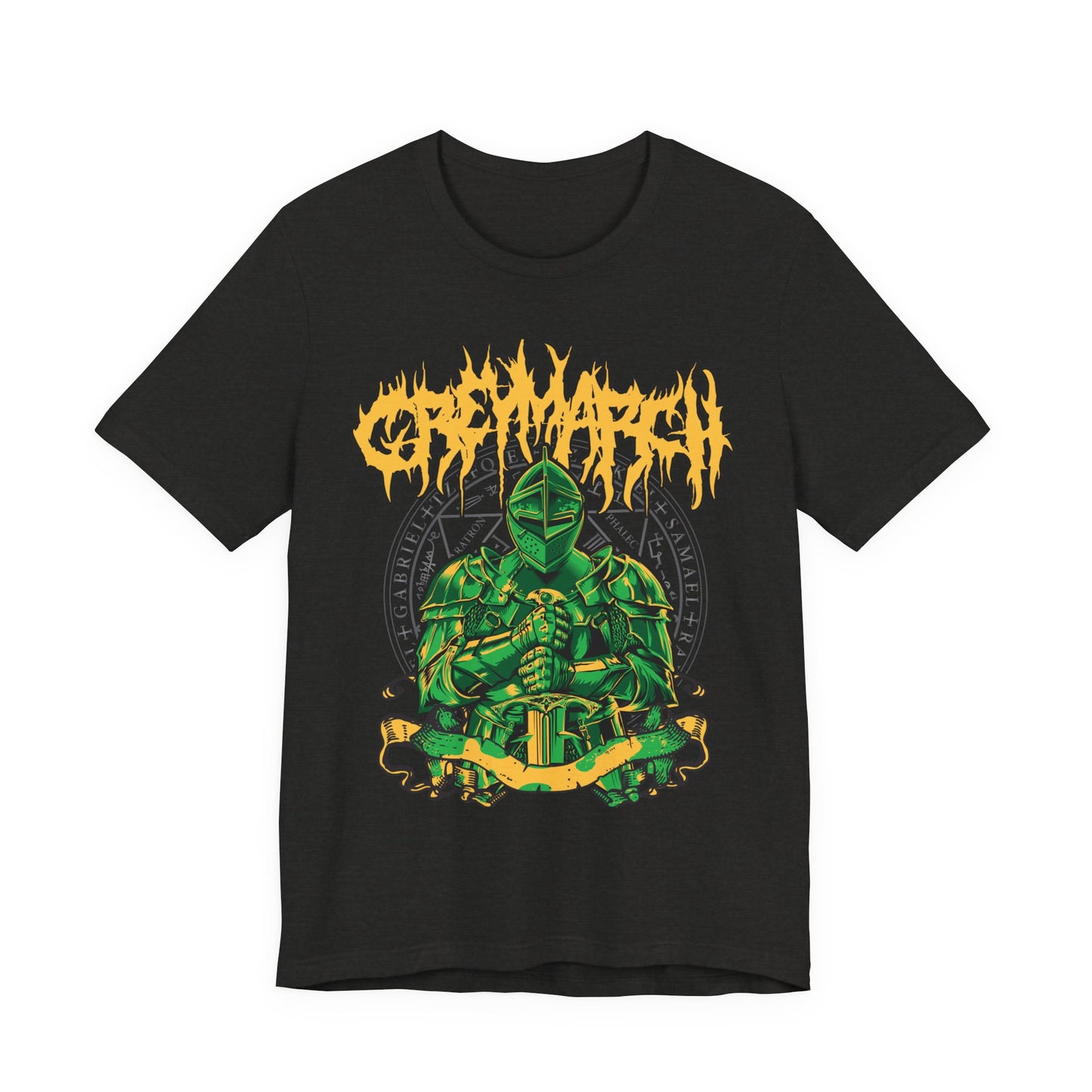 Green Knight Graphic T‑Shirt — Medieval Armor Illustration Tee